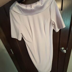 White House Black Market Soft Lavender Long Sleeve Dress